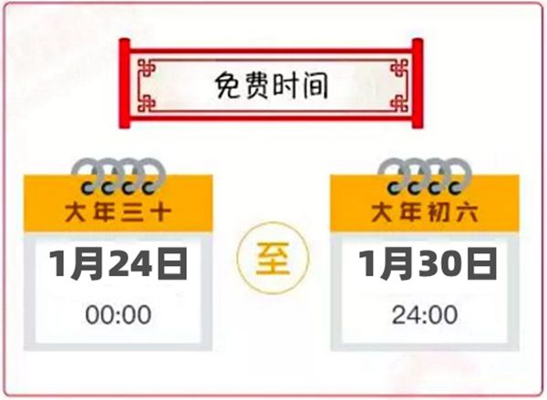 2020春節高速免費時間,春節高速公路收費嗎