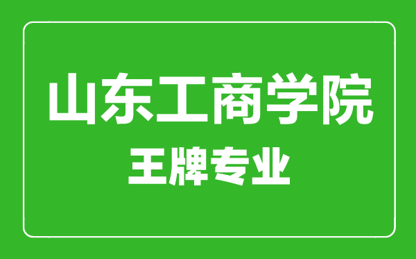 山東工商學院王牌專業有哪些山東工商學院最好的專業是什么