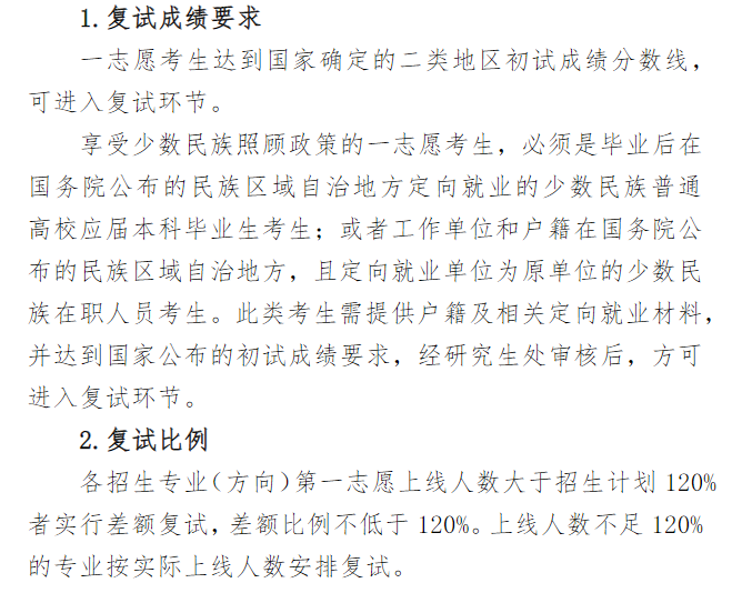 2024年昌吉學院研究生分數線一覽表(含2023年歷年)