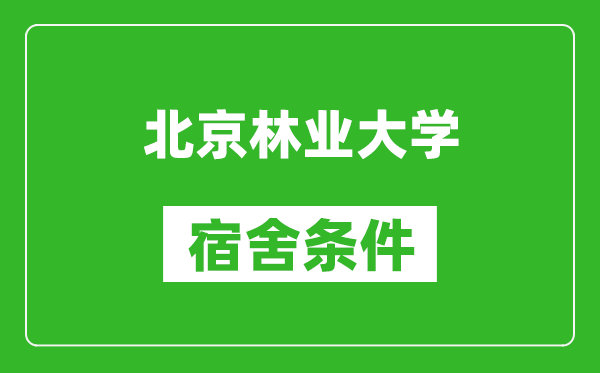 北京林業大學宿舍條件怎么樣,有空調嗎?