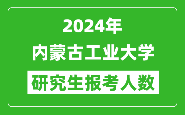 2024年內蒙古工業大學研究生報考人數