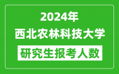 2024年西北農林科技大學研究生報考人數(shù)
