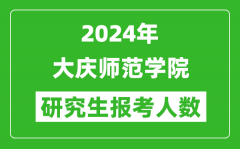 2024年大慶師范學院研究生報考人數(shù)