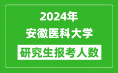 2024年安徽醫(yī)科大學研究生報考人數(shù)