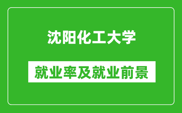 沈陽化工大學就業率怎么樣,就業前景好嗎?