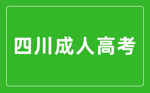2024年四川成人高考可以報考哪些大學?