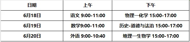 2025年湖南中考時(shí)間是幾月幾號,各科目具體時(shí)間安排