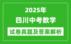 2025年四川中考數學試卷真題及答案解析(考后更新)