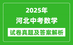 2025年河北中考數學試卷真題及答案解析(考后更新)